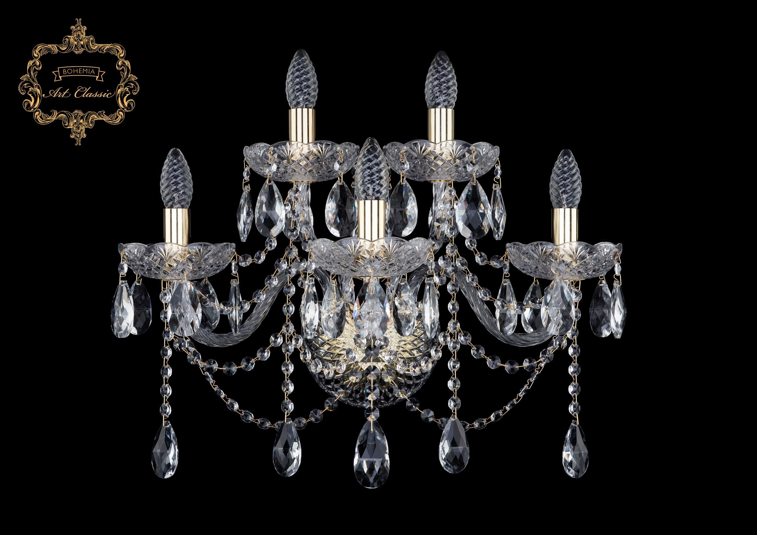 Настенное бра Art Classic 10.12.3+2.195.XL.Gd.Sp