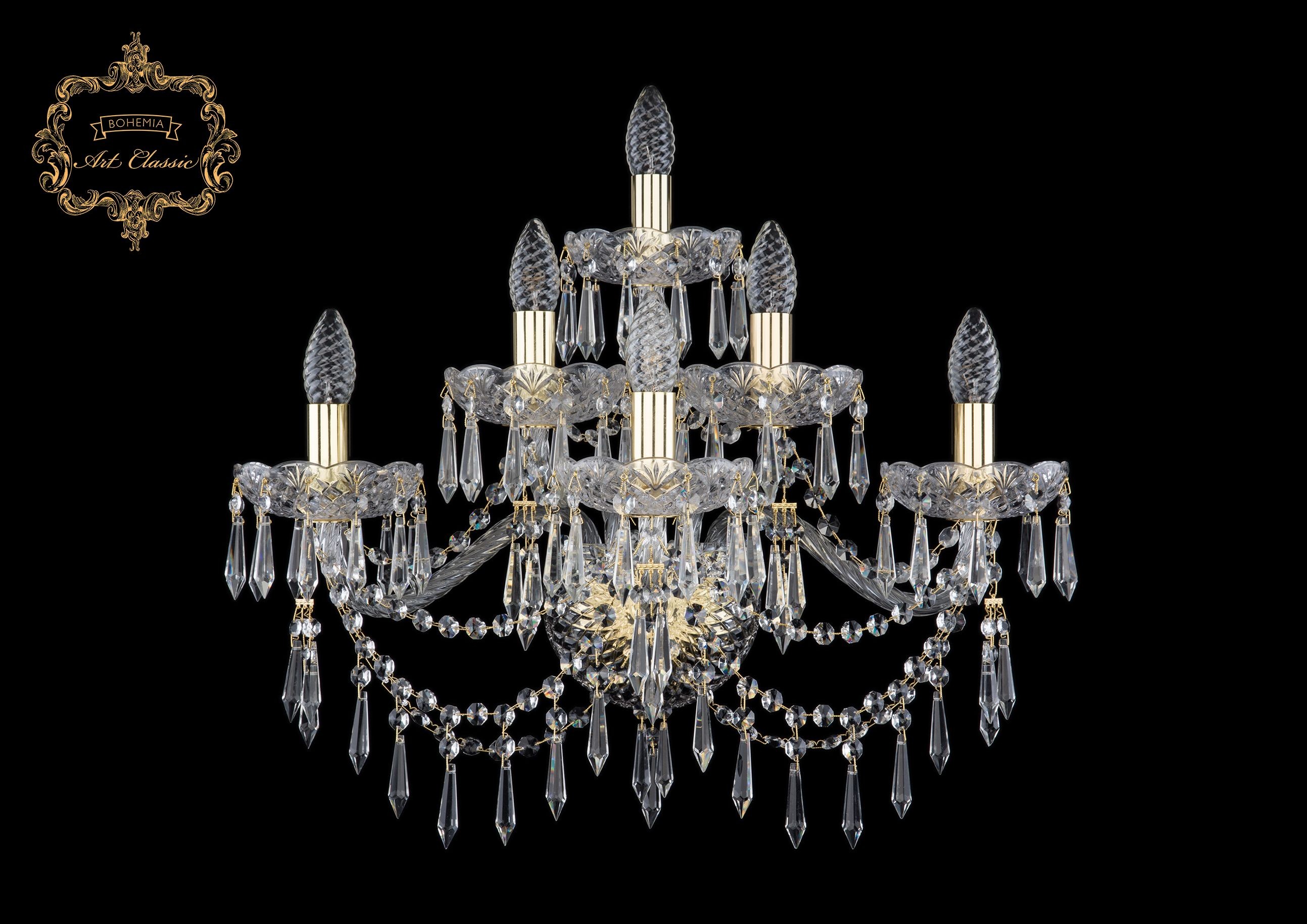 Настенное бра Art Classic 10.23.3+2+1.220.XL.Gd.Dr