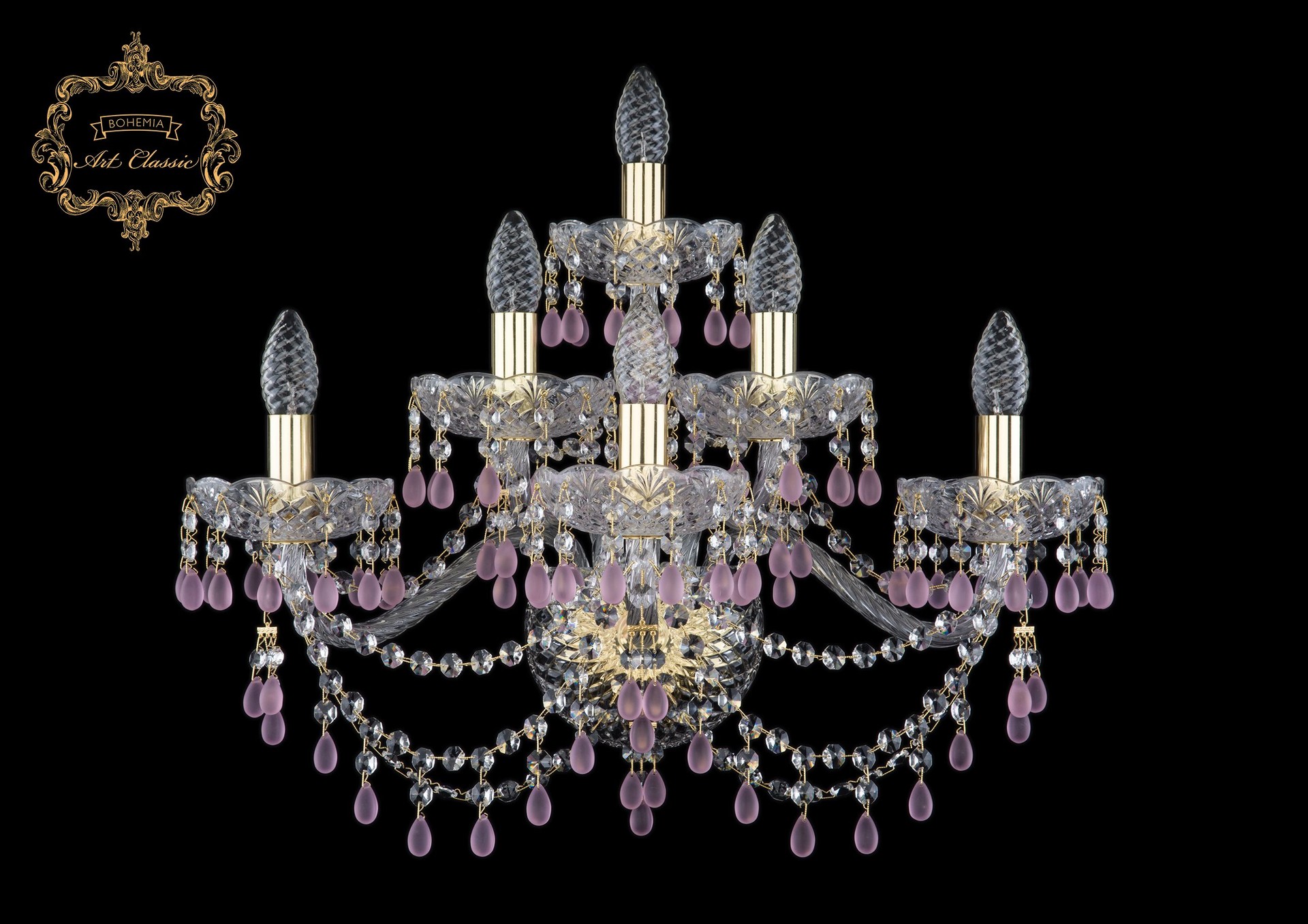 Настенное бра Art Classic 10.24.3+2+1.220.XL.Gd.V7010