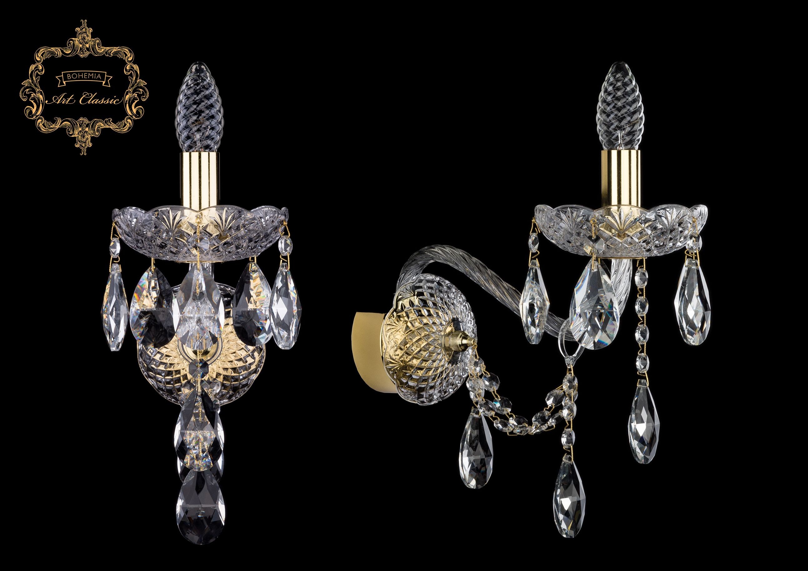 Настенное бра Art Classic 10.25.1.200.XL.Gd.Sp