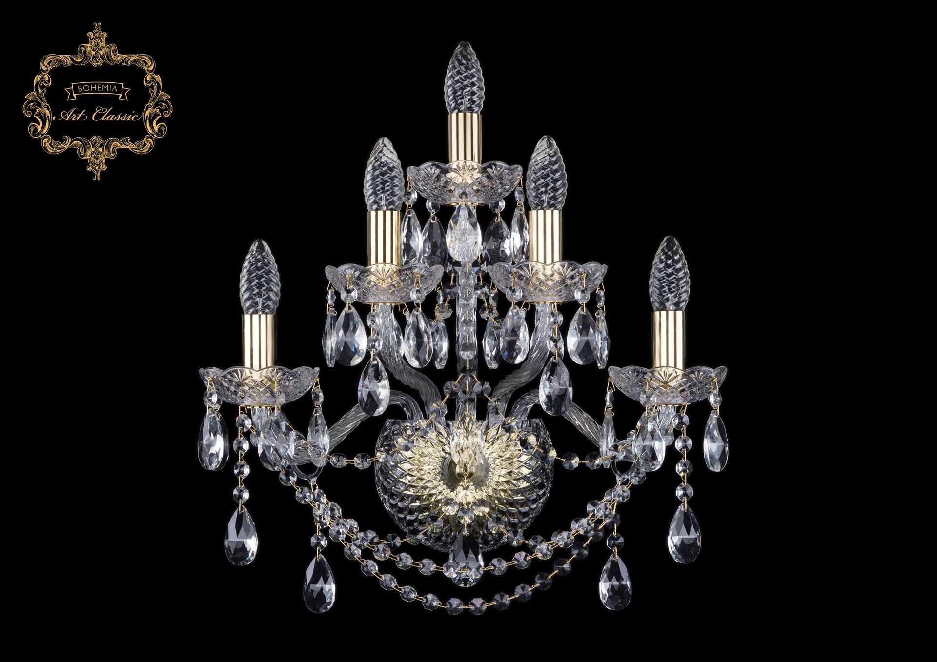 Настенное бра Art Classic 10.25.2+2+1.165.Gd.Sp