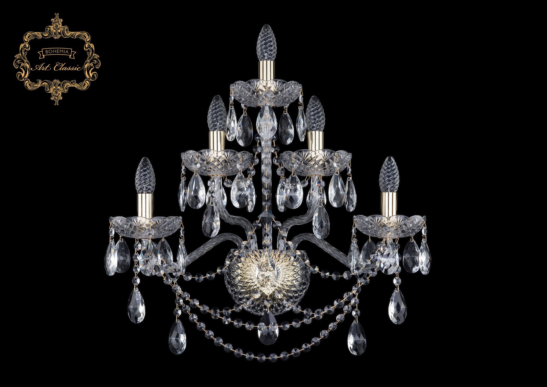 Настенное бра Art Classic 10.25.2+2+1.200.XL.Gd.Sp