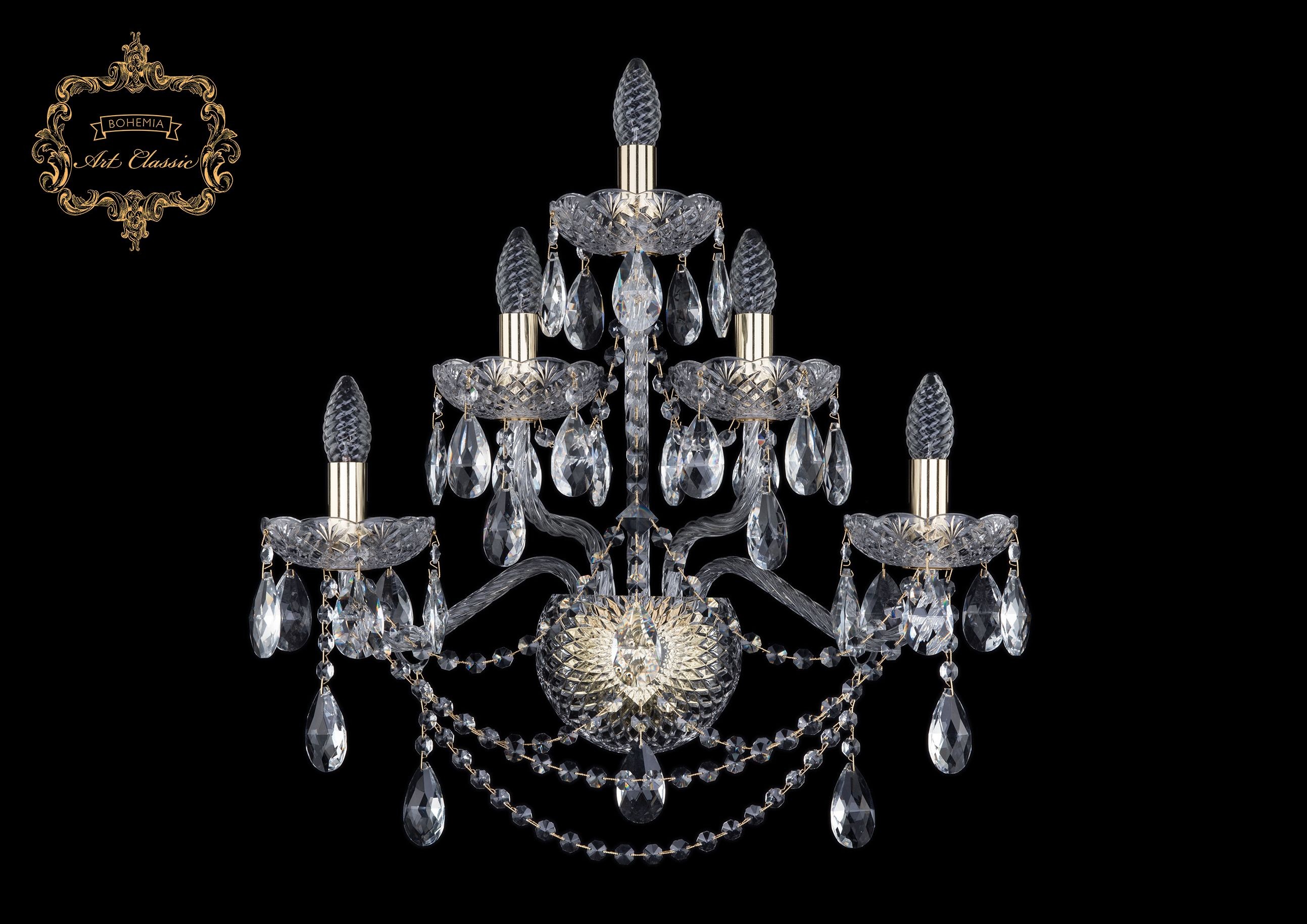 Настенное бра Art Classic 10.25.2+2+1.200.XL.Gd.Sp