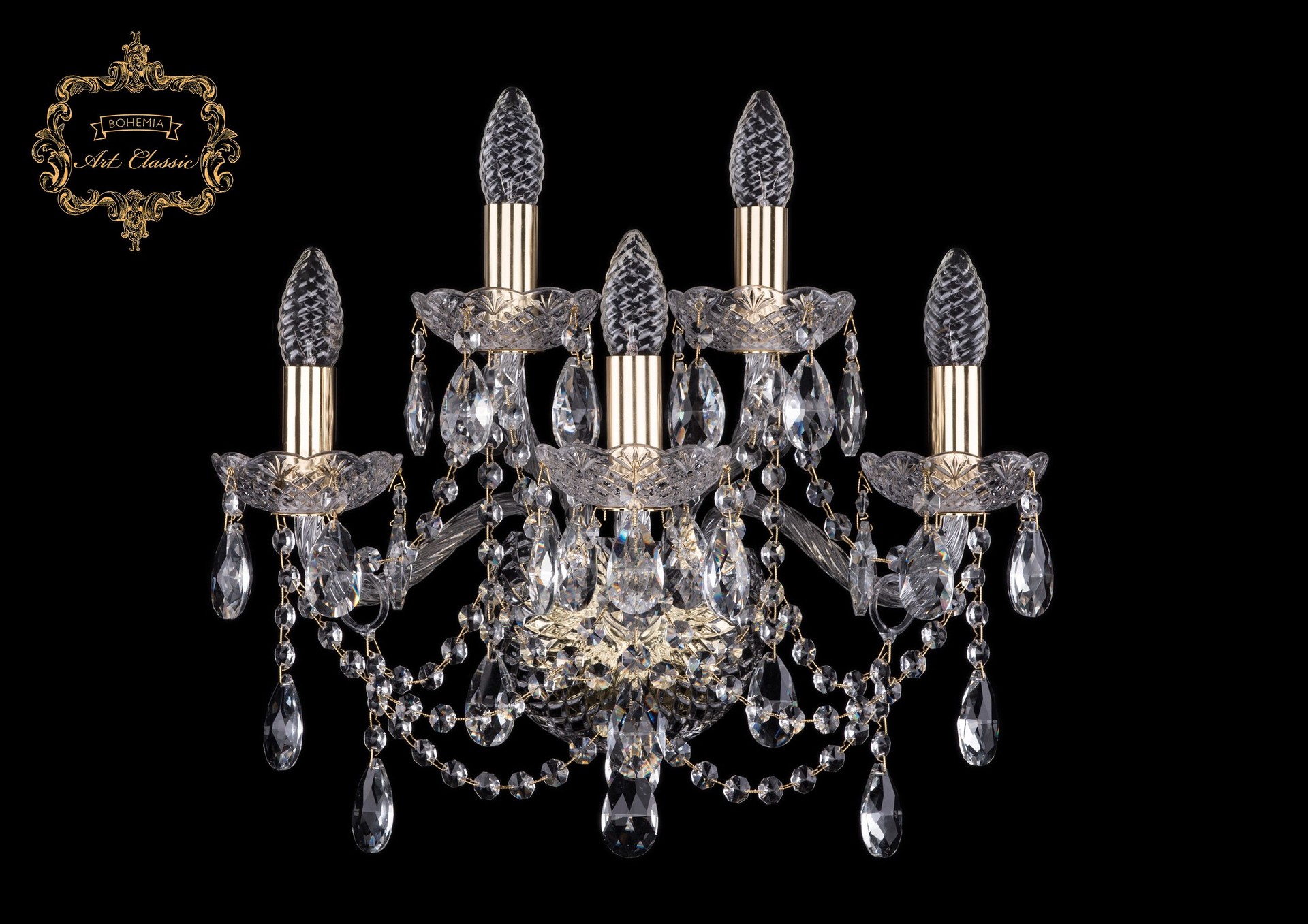 Настенное бра Art Classic 10.25.3+2.165.Gd.Sp