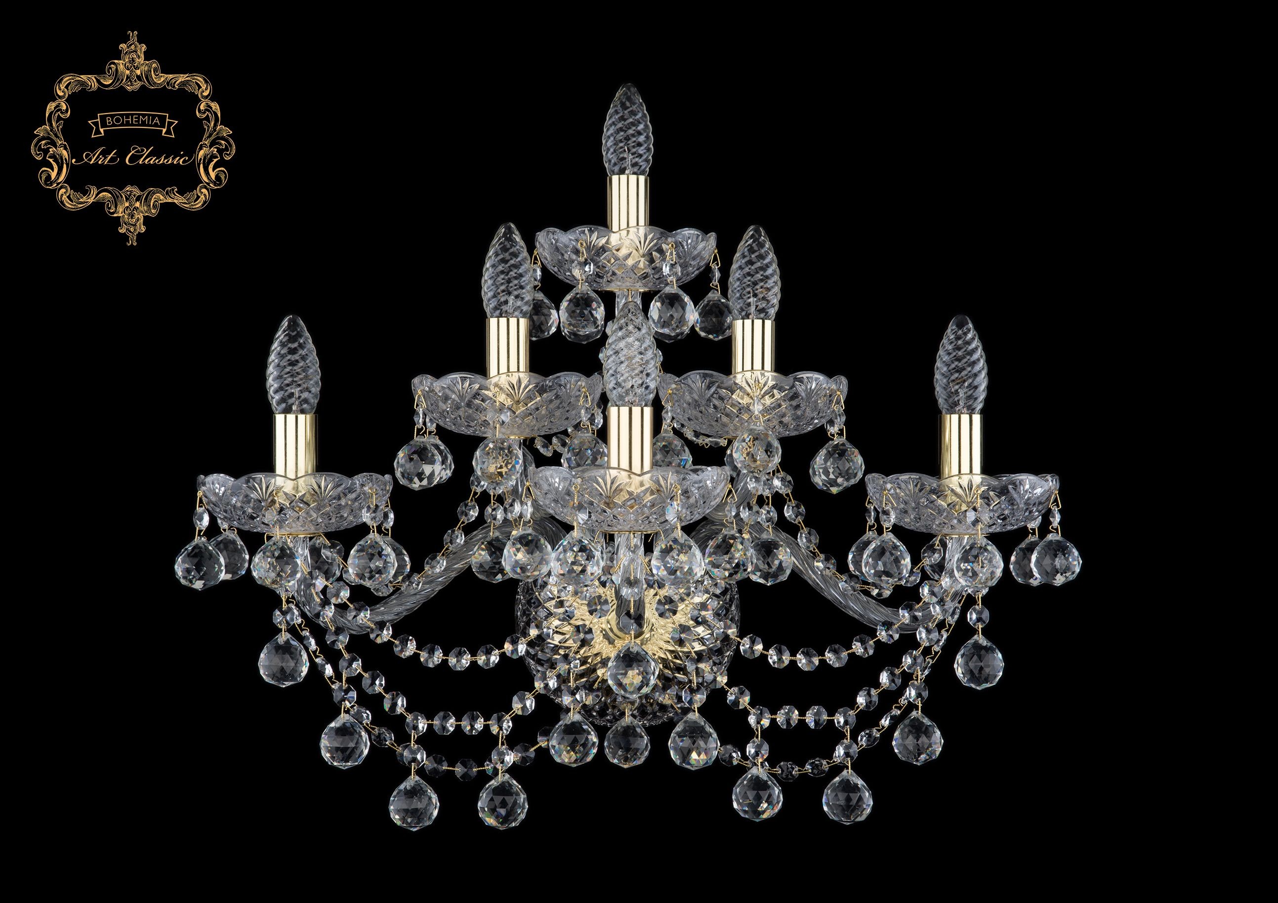 Настенное бра Art Classic 10.26.3+2+1.220.XL.Gd.B