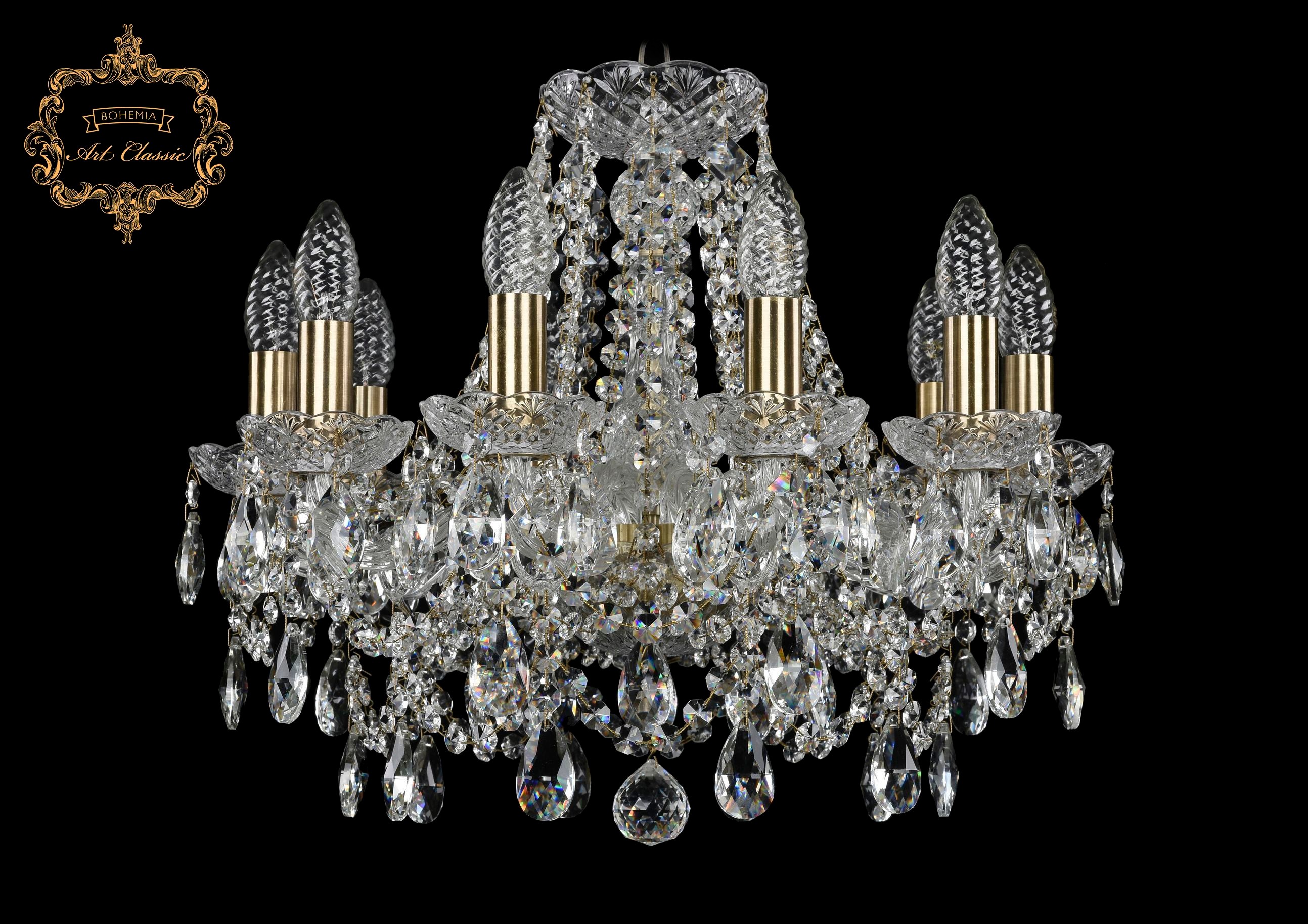 Подвесная хрустальная люстра 11.25 Art Classic 11.25.10.165.Br.Sp