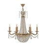 Подвесная хрустальная люстра Amelia Arti Lampadari Amelia E 1.6.6.502 GB