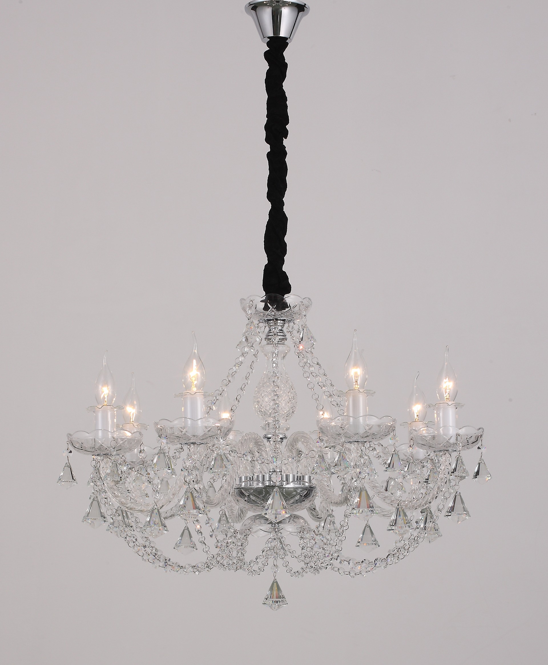 Подвесная хрустальная люстра Valzer Rivoli 1006-208