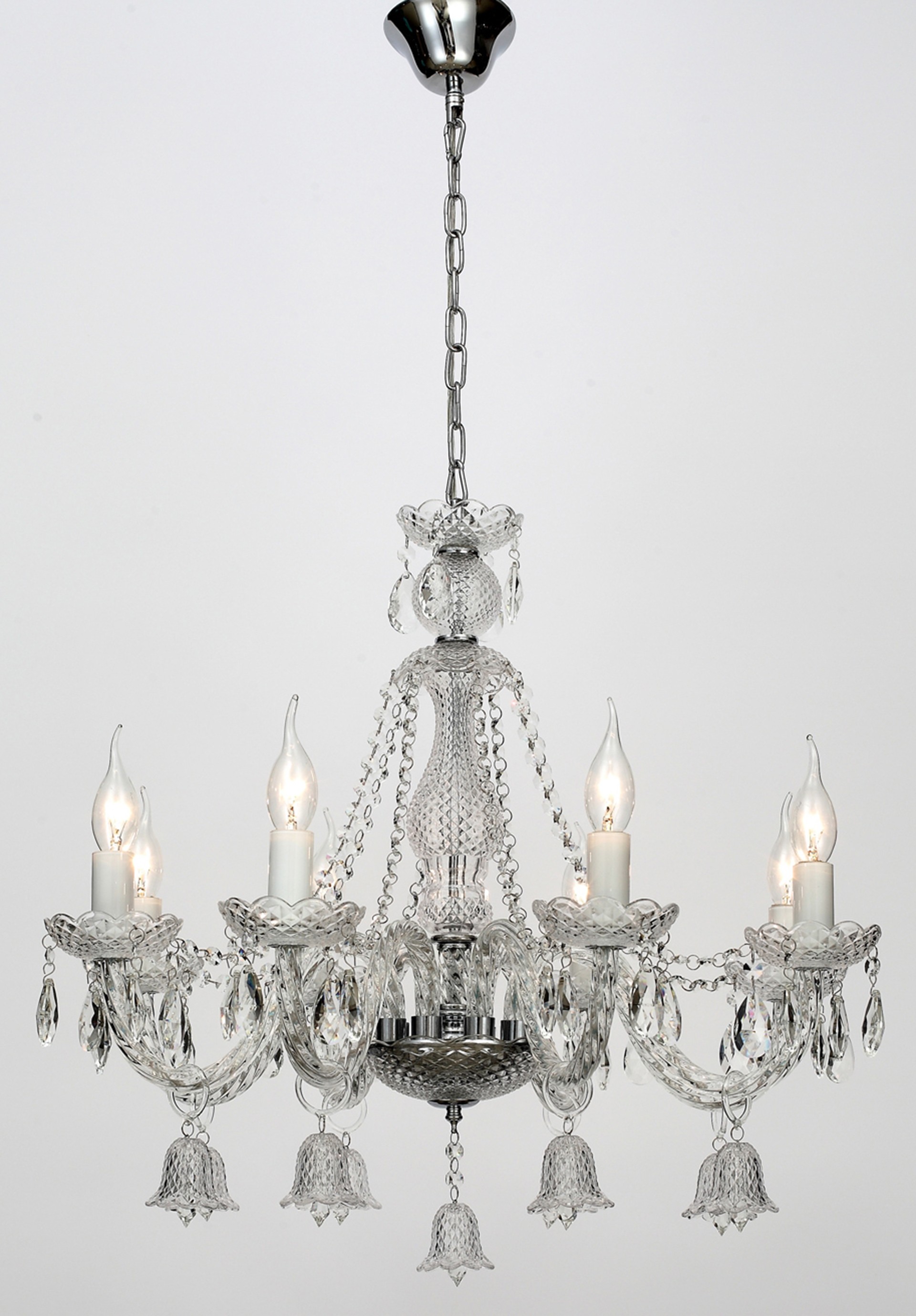 Подвесная хрустальная люстра Campane Rivoli 1011-208