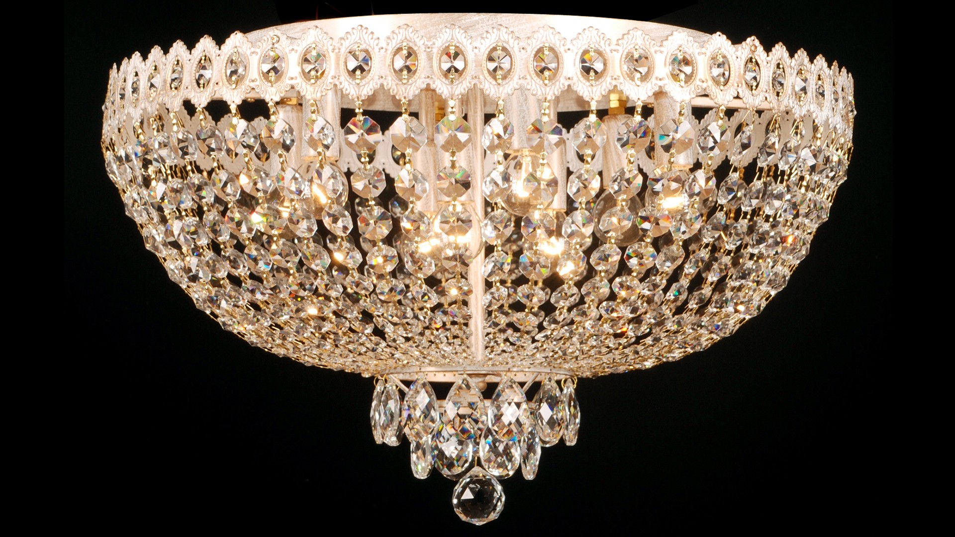 Потолочная хрустальная люстра Rivoli Vittoria 1014-109