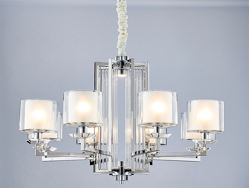 Подвесная светодиодная люстра 4400 Newport 4408+1/C chrome