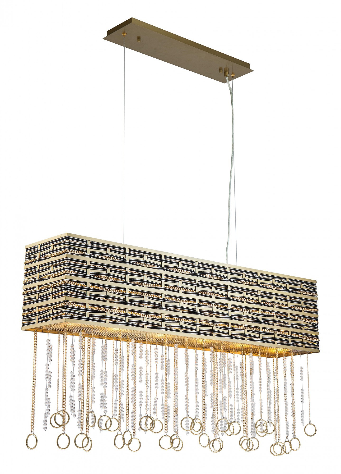 Подвесная люстра Lucia Tucci Perso PERSO 4930.6 gold-black