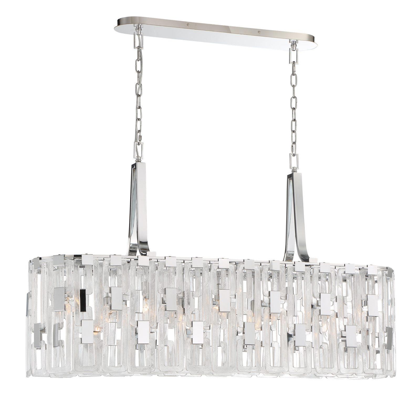 Подвесная хрустальная люстра Virginia Lucia Tucci Virginia 1371.9 chrome