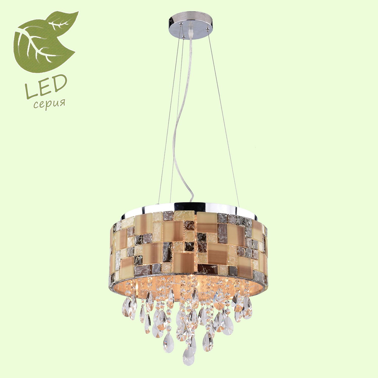 Подвесная хрустальная люстра Delaware Lussole GRLSP-0196