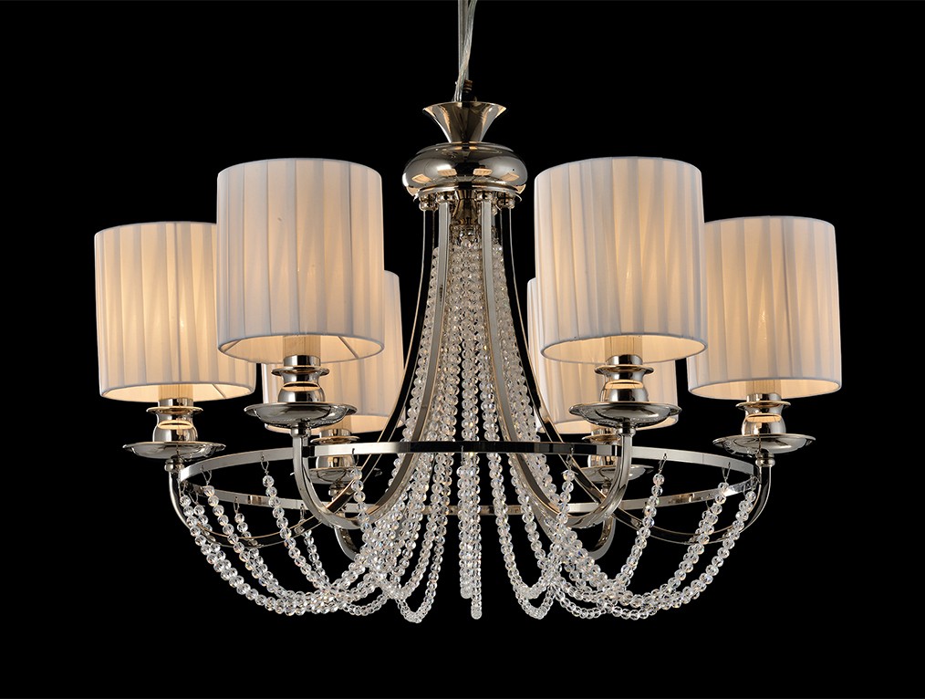 Подвесная люстра Newport 1400 1406/C nickel white