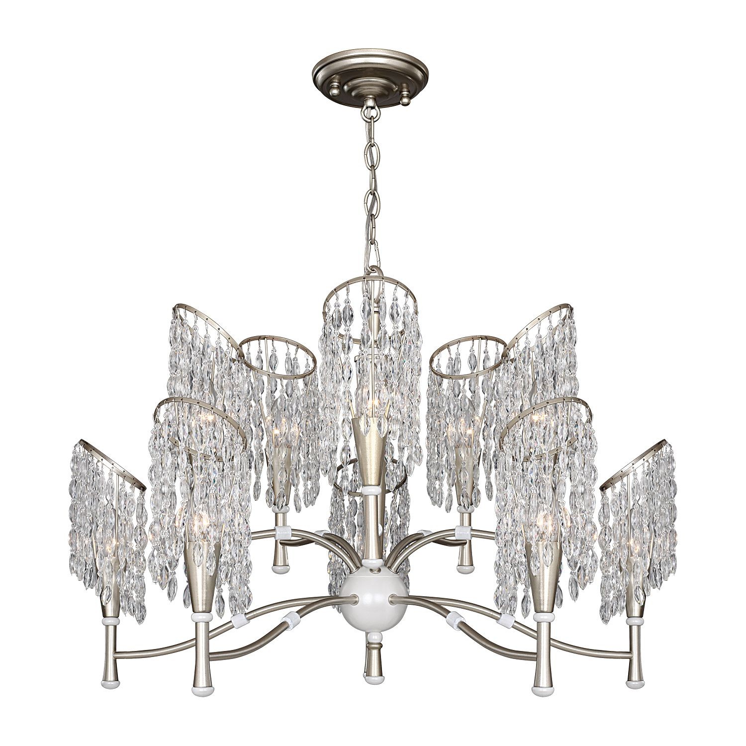 Подвесная хрустальная люстра Ladora Favourite 2299-10P