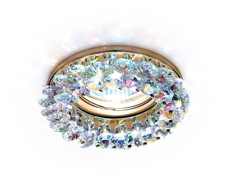 Встраиваемый светильник Ambrella Crystal K206 MULTI/G