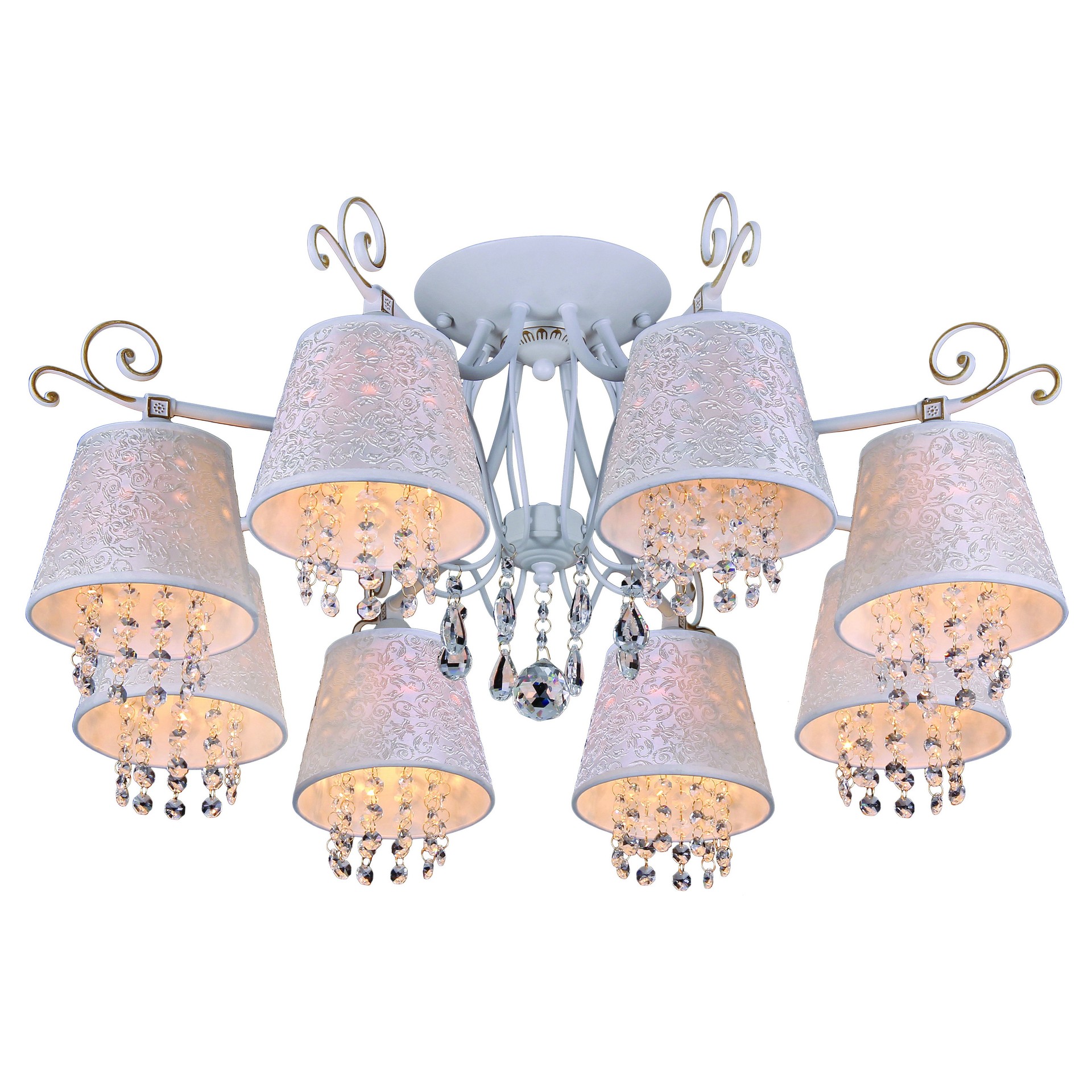 Потолочная люстра Natali Kovaltseva 10854 10854/8C GOLD IVORY