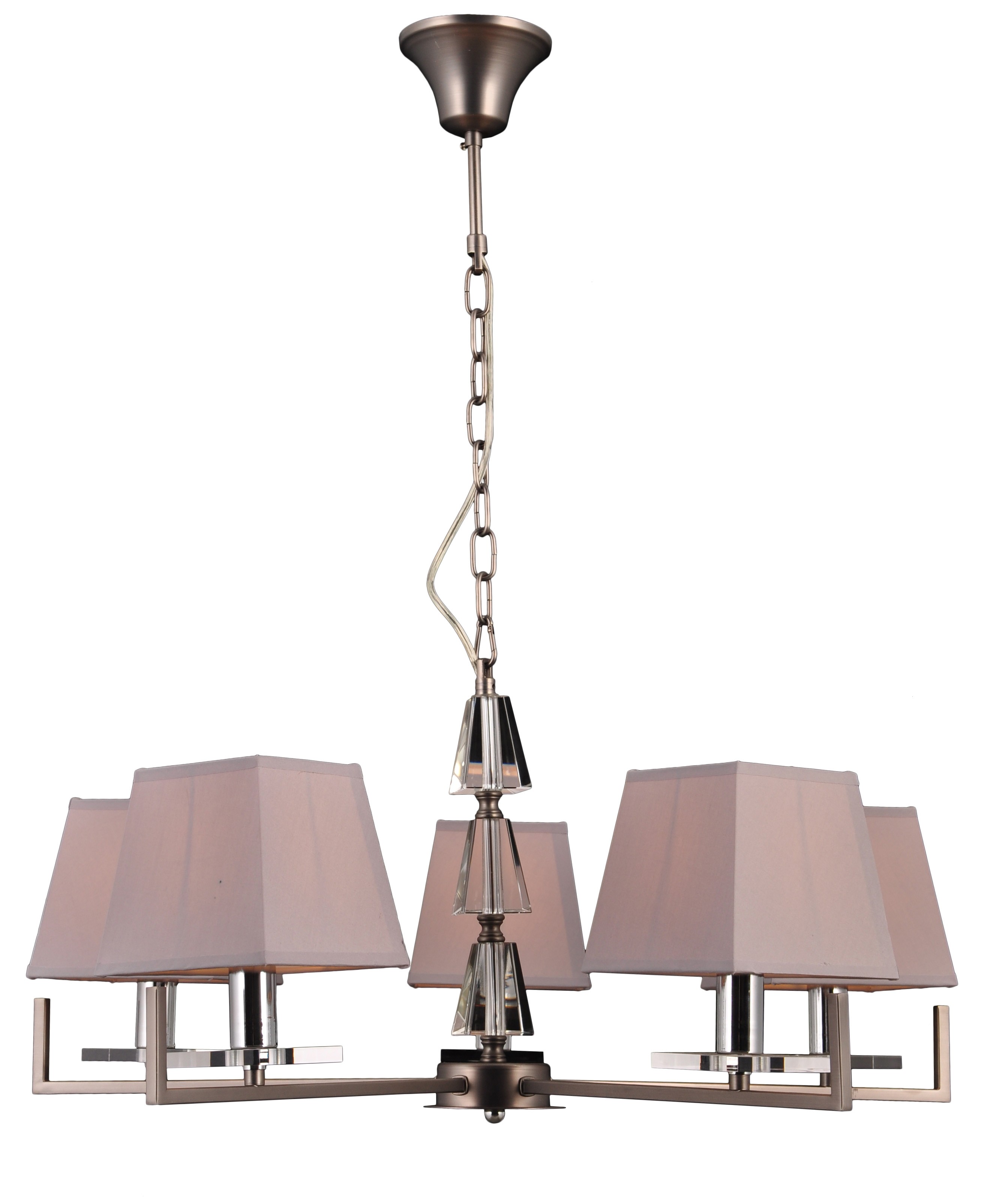 Подвесная люстра Natali Kovaltseva 75006 75006/5C SILVER GRAY