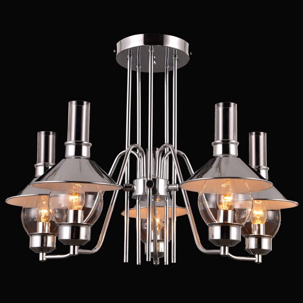 Потолочная люстра Natali Kovaltseva Alabarda ALABARDA 75055/5C CHROME