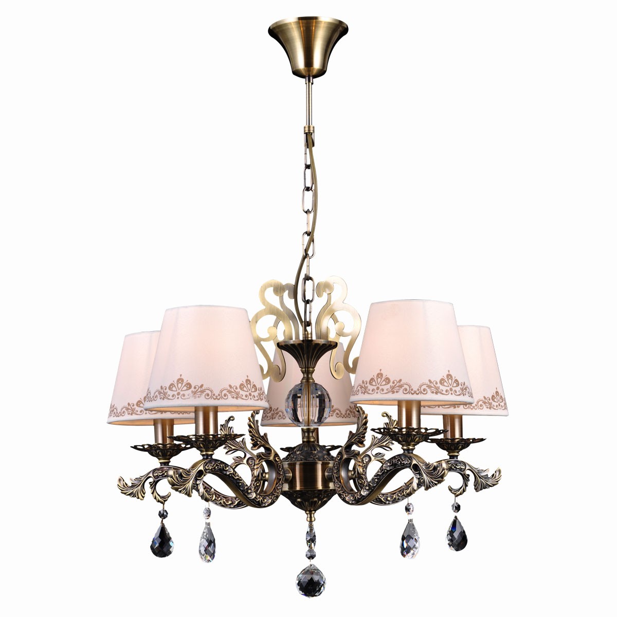 Подвесная люстра Natali Kovaltseva Calais Calais 70012-5C ANTIQUE