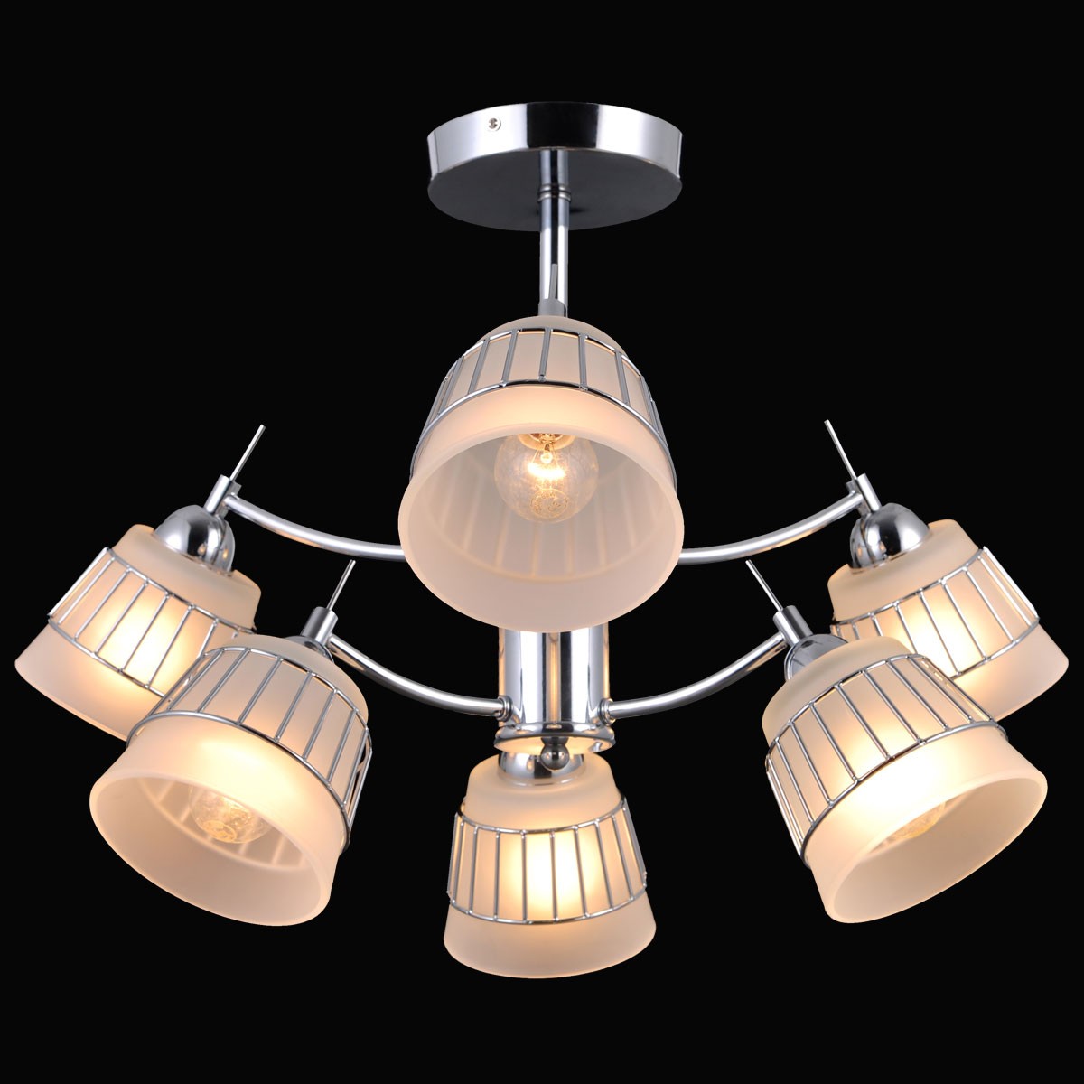 Люстра на штанге Natali Kovaltseva Friendly FRIENDLY 75088/6C CHROME