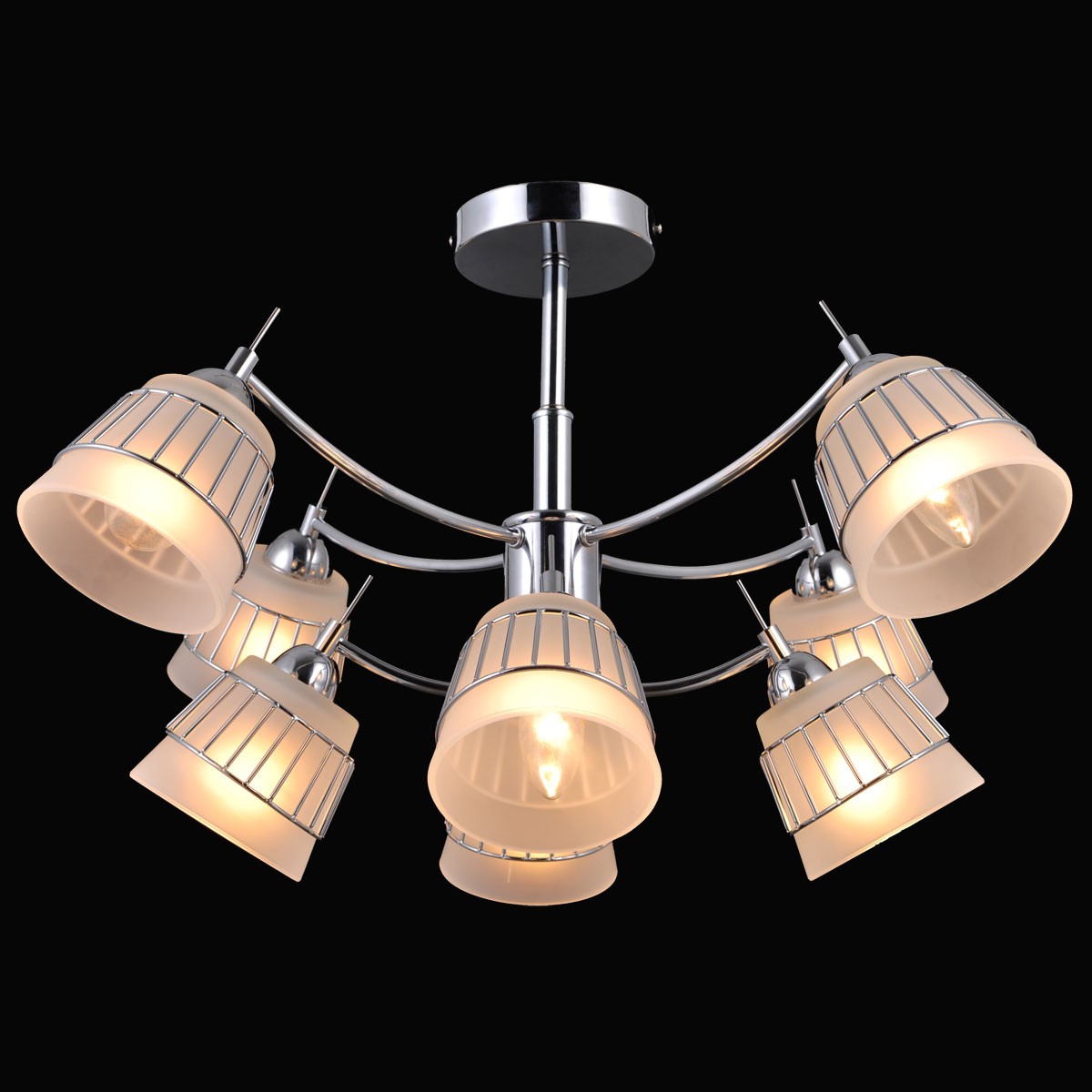 Люстра на штанге Natali Kovaltseva Friendly FRIENDLY 75088/8C CHROME