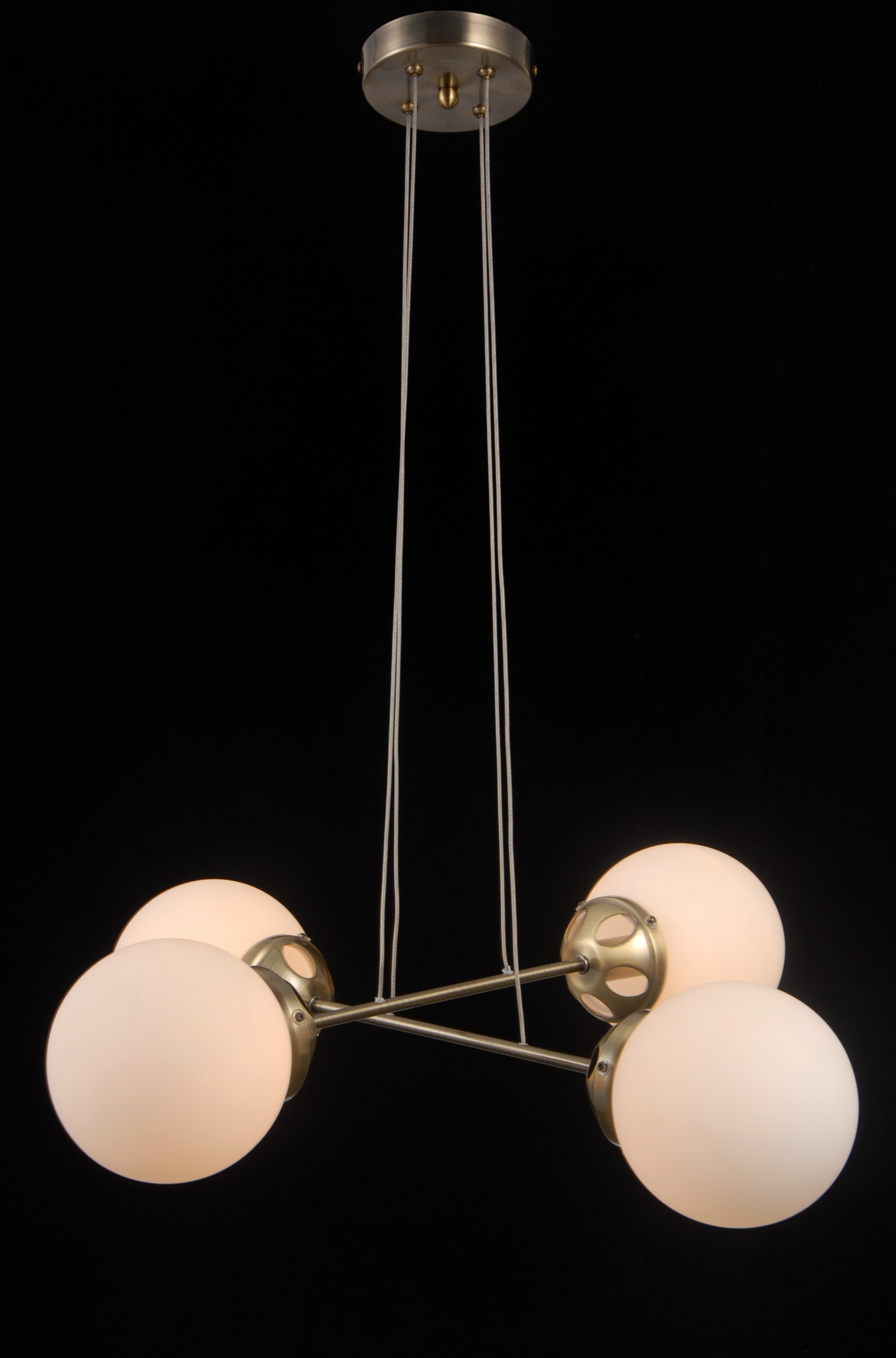 Подвесная люстра Natali Kovaltseva Molecule MOLECULE 81047-4C ANTIQUE BRASS