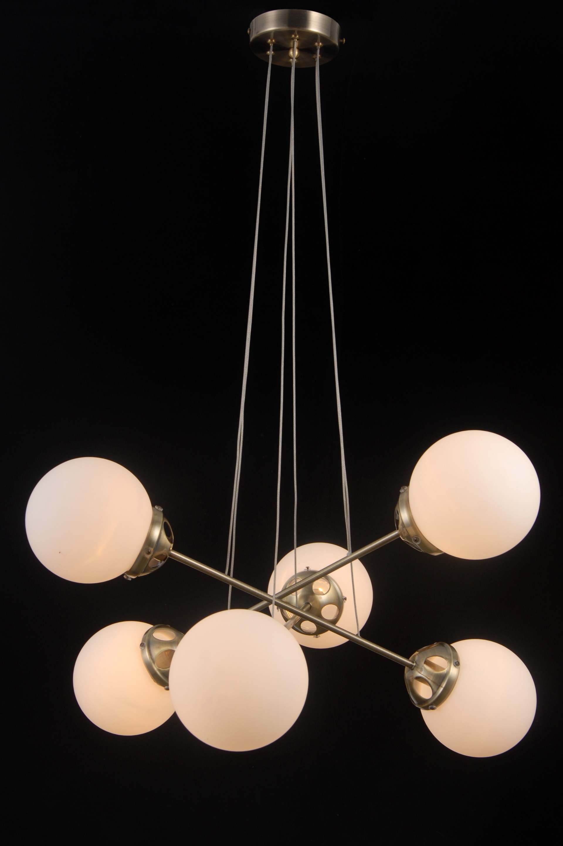 Подвесная люстра Natali Kovaltseva Molecule MOLECULE 81047-6C ANTIQUE BRASS