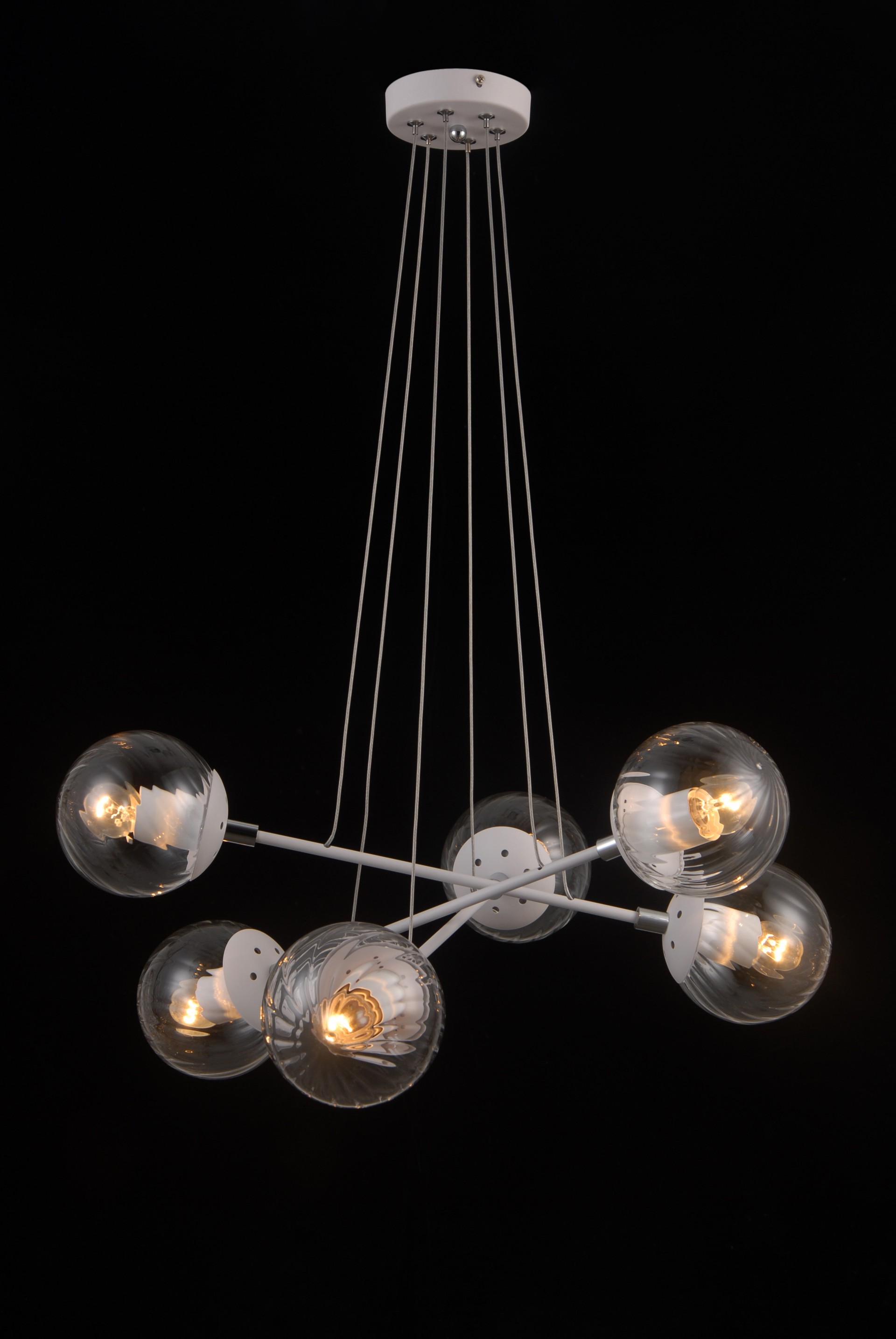 Подвесная люстра Natali Kovaltseva Molecule MOLECULE 81048-6C SATIN WHITE