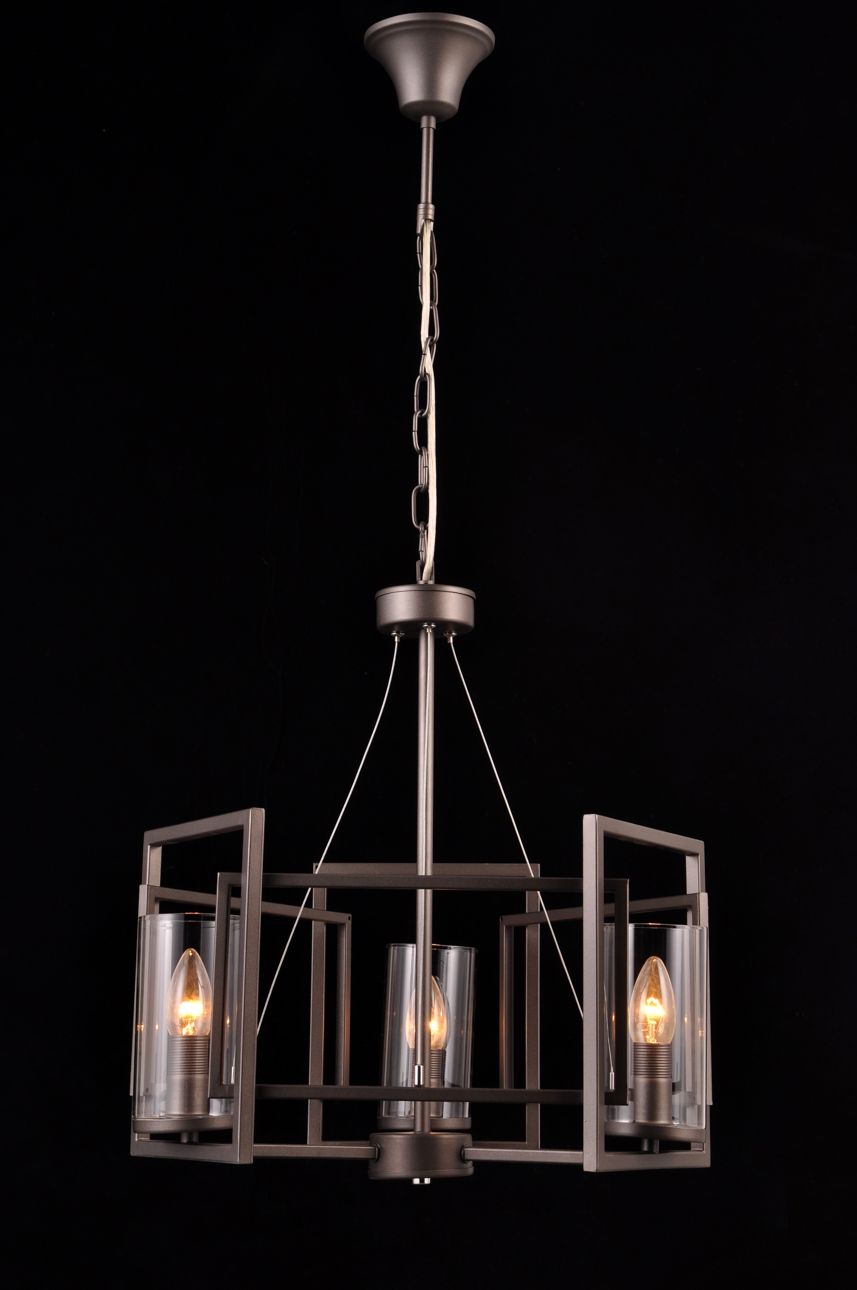 Подвесная люстра Natali Kovaltseva Munich MUNICH 75122-3C GRAY