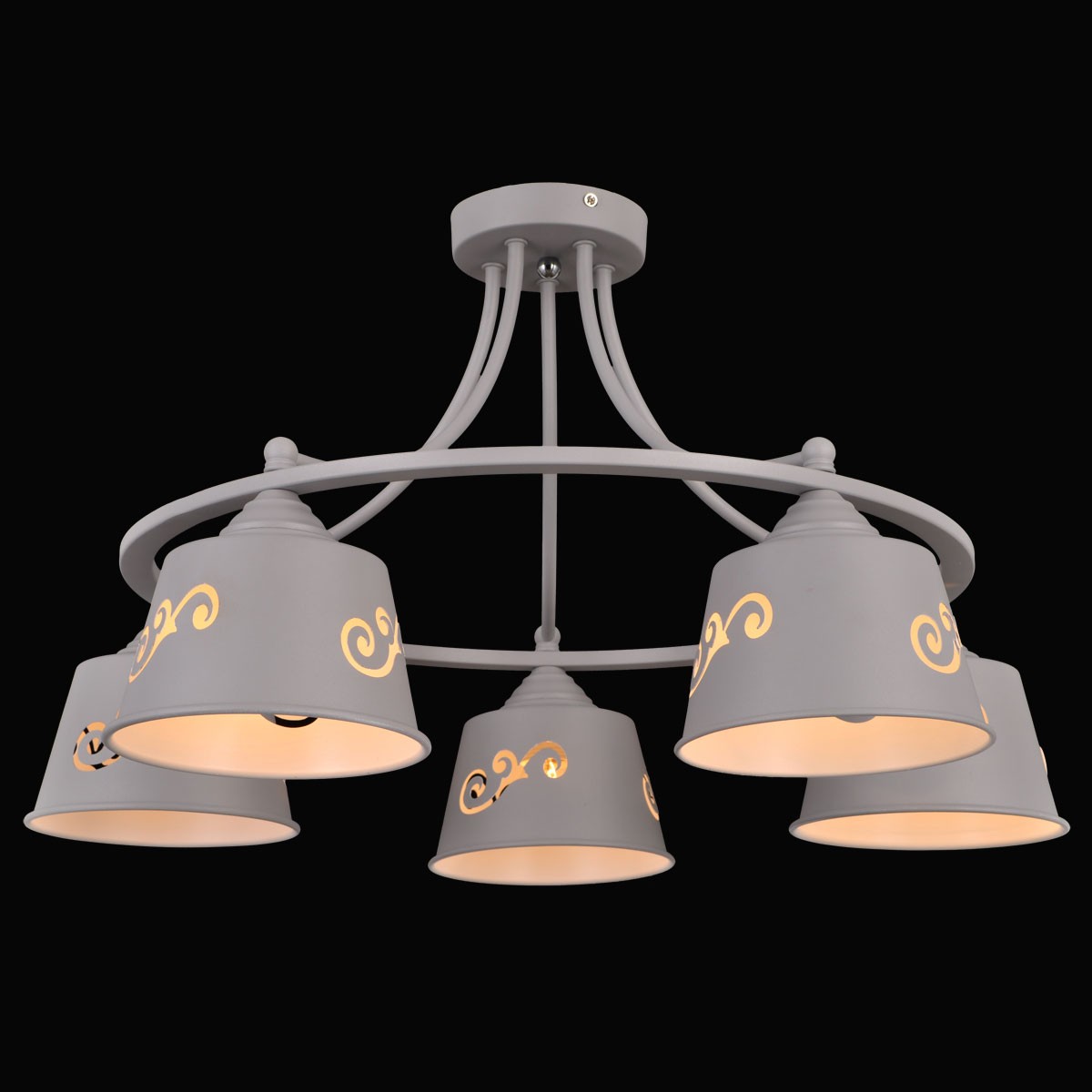 Потолочная люстра Natali Kovaltseva Prime PRIME 75100/5C STAIN GRAY