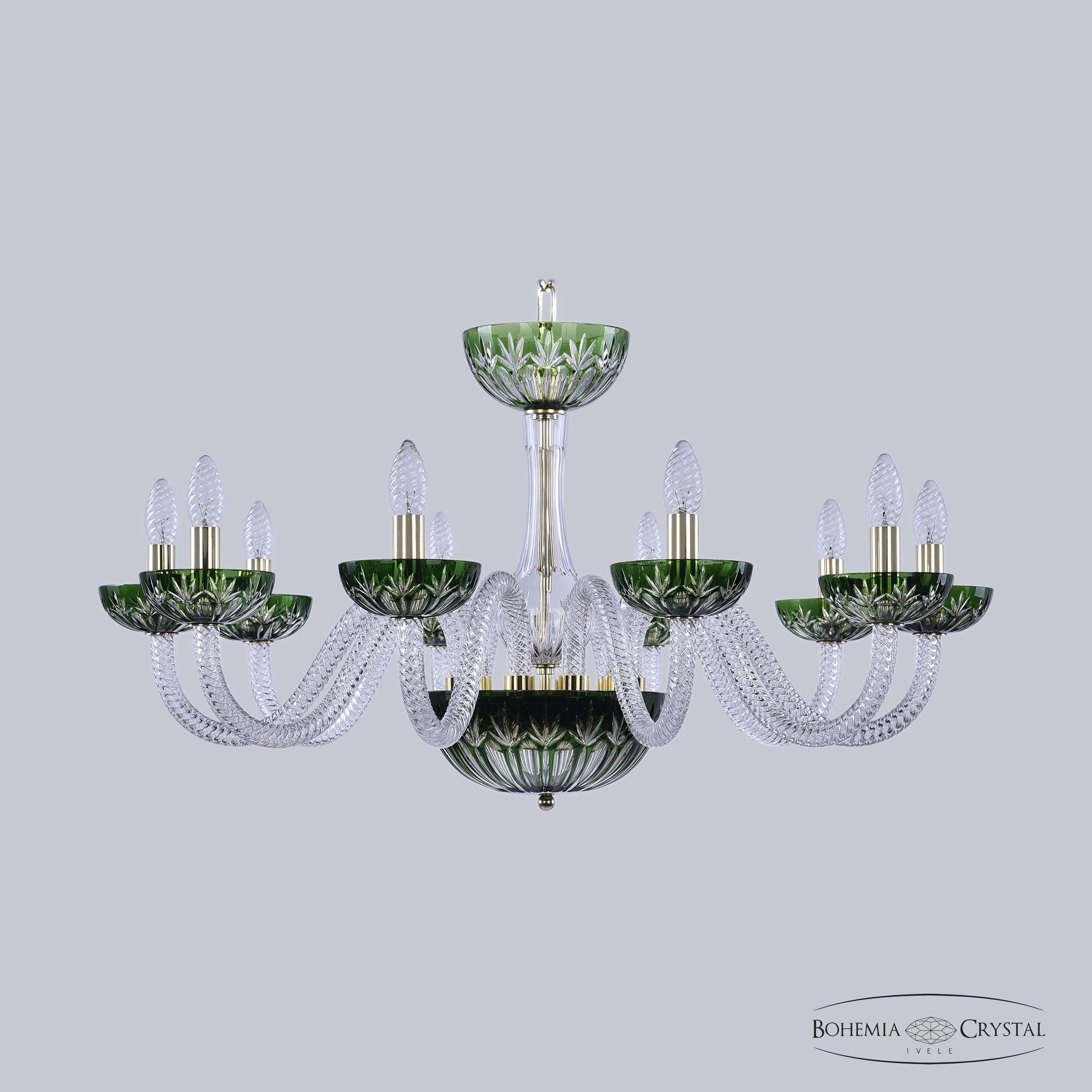 Подвесная люстра Bohemia 1308 1308/10/300 G Cl/Clear-Green/H-1I