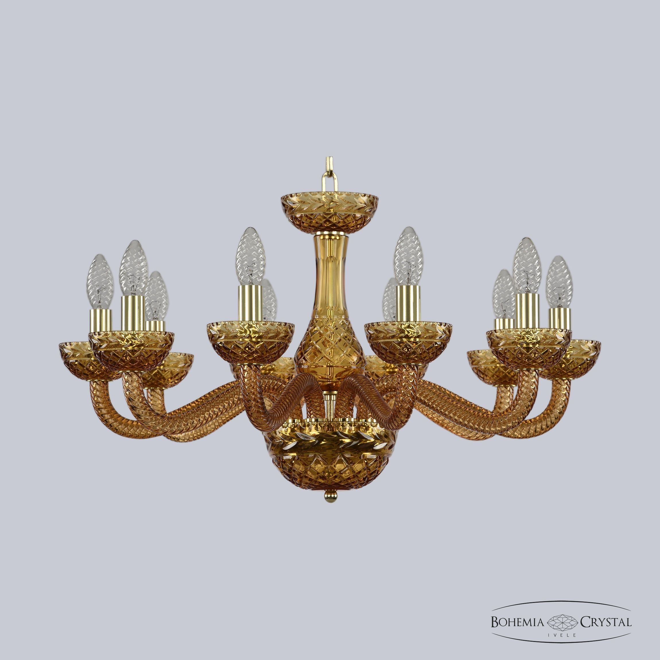 Подвесная люстра Bohemia 1311 1311/10/240 G Am/Amber/M-1F