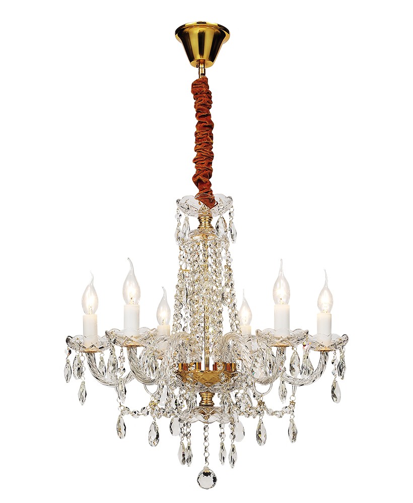 Подвесная хрустальная люстра Амедеа Seven Fires 20308.01.01.06