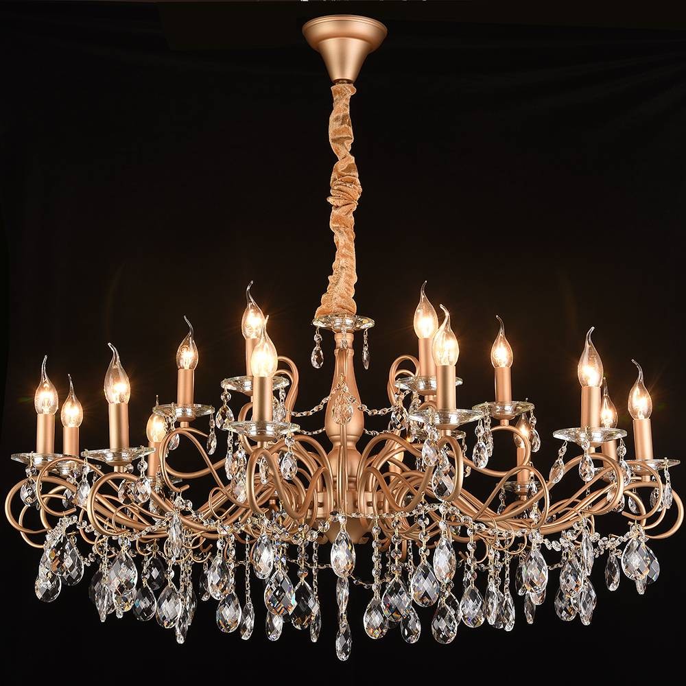 Подвесная хрустальная люстра Юнона Lumien Hall 0016/18P-ITGD