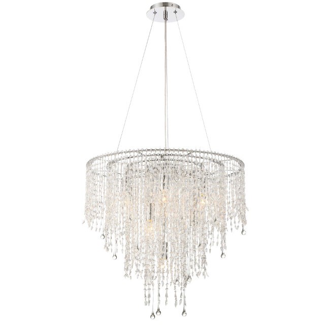 Подвесная хрустальная люстра Орелин Lumien Hall 0020/10PR-CLCR