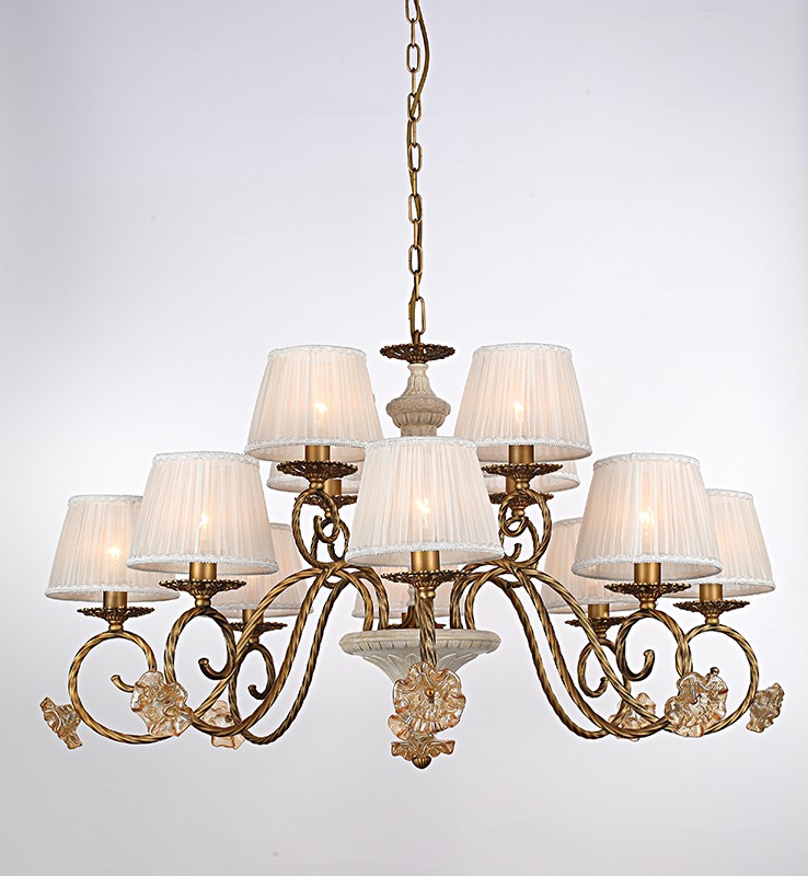 Люстра многоярусная Летисия H17075/12PCC Lumien Hall