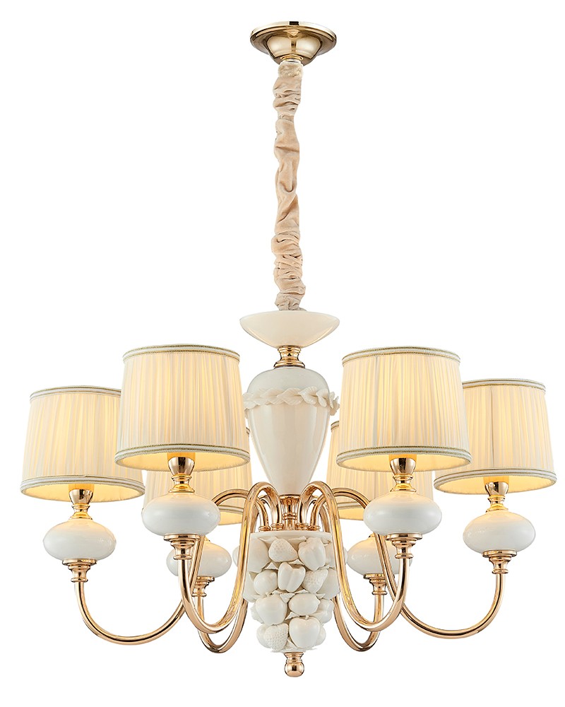 Подвесная люстра Lumien Hall Макей 1031/6H-GD-WT