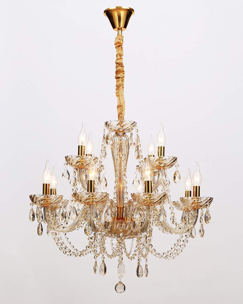 Подвесная хрустальная люстра Алфия Lumien Hall 2019/12H-CHGD