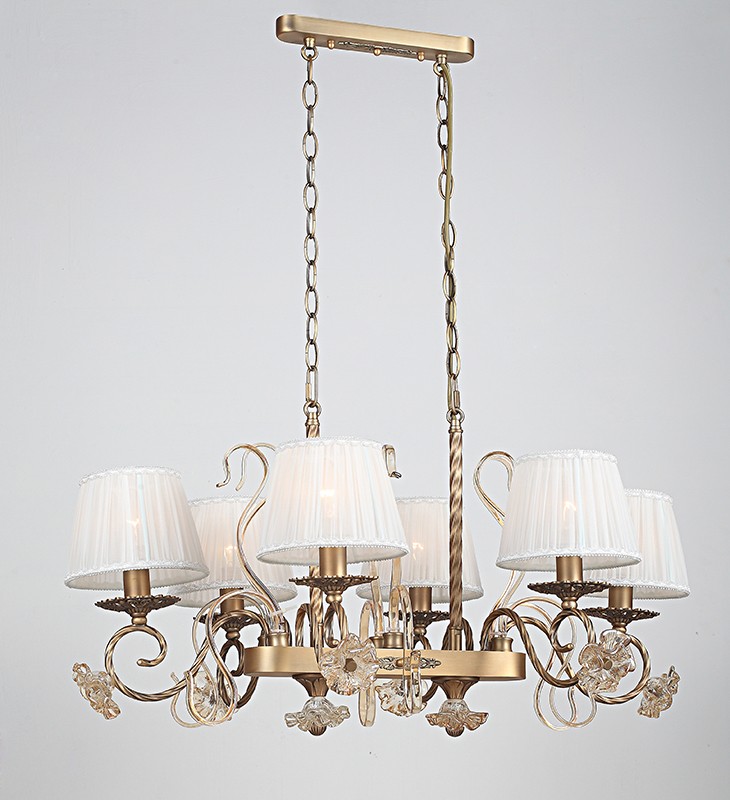 Люстра подвесная с цветочками Летисия P17075/6PCC Lumien Hall