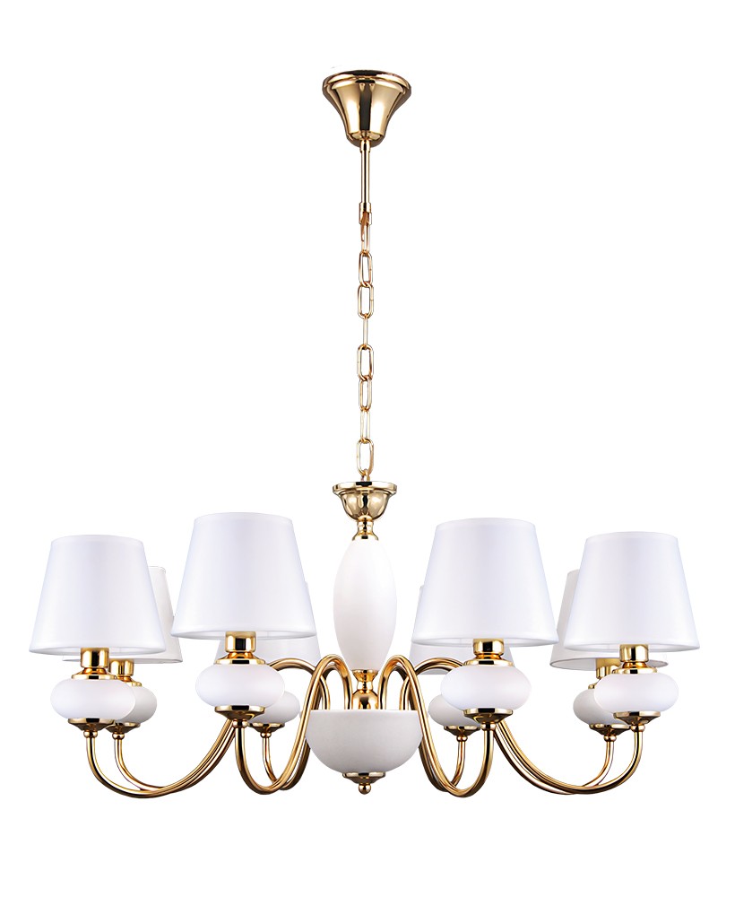 Подвесная люстра Lumien Hall Клэр 1019/8H-GD-WT