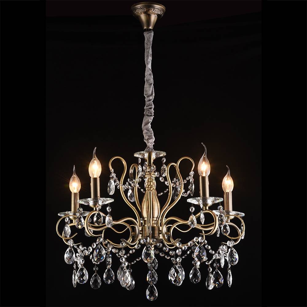 Подвесная хрустальная люстра Юнона Lumien Hall 0016/5P-AB