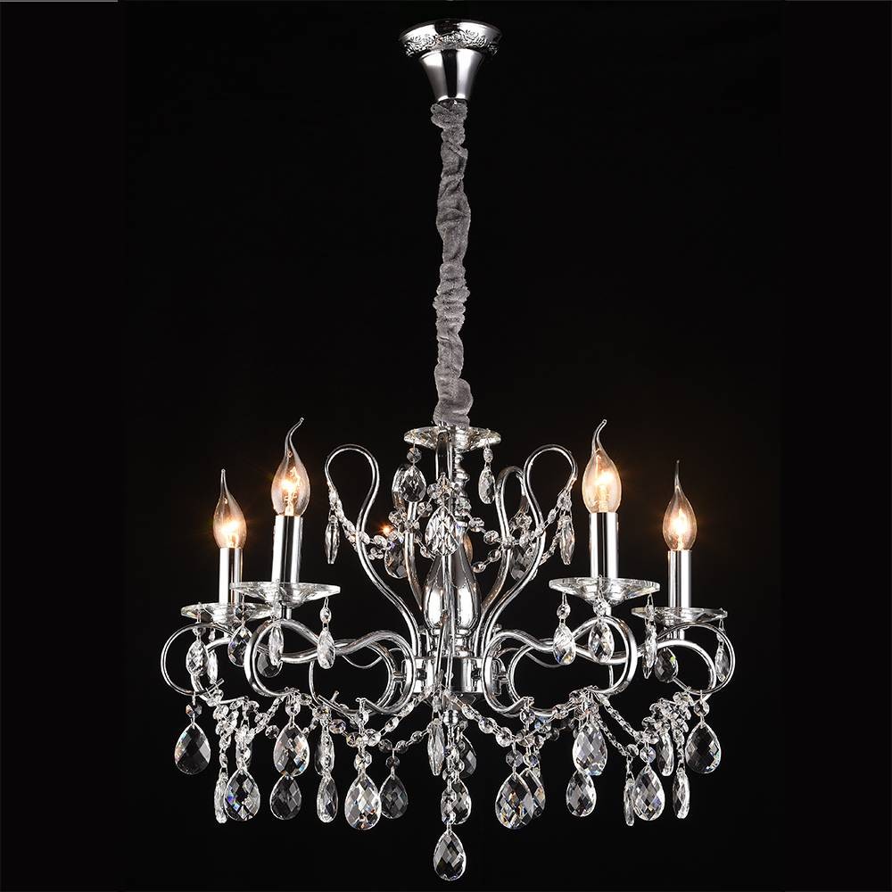 Подвесная хрустальная люстра Юнона Lumien Hall 0016/5P-CR