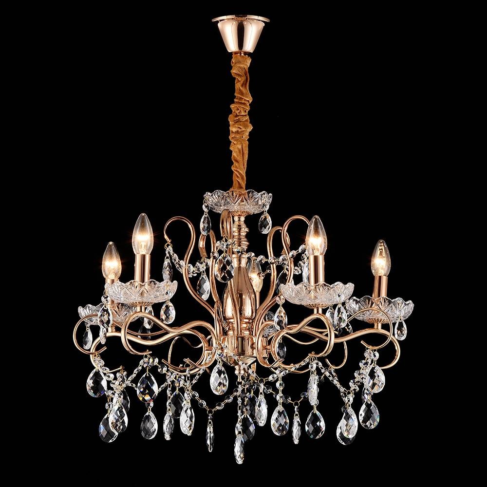 Подвесная хрустальная люстра Юнона Lumien Hall 0016/5P-FGD