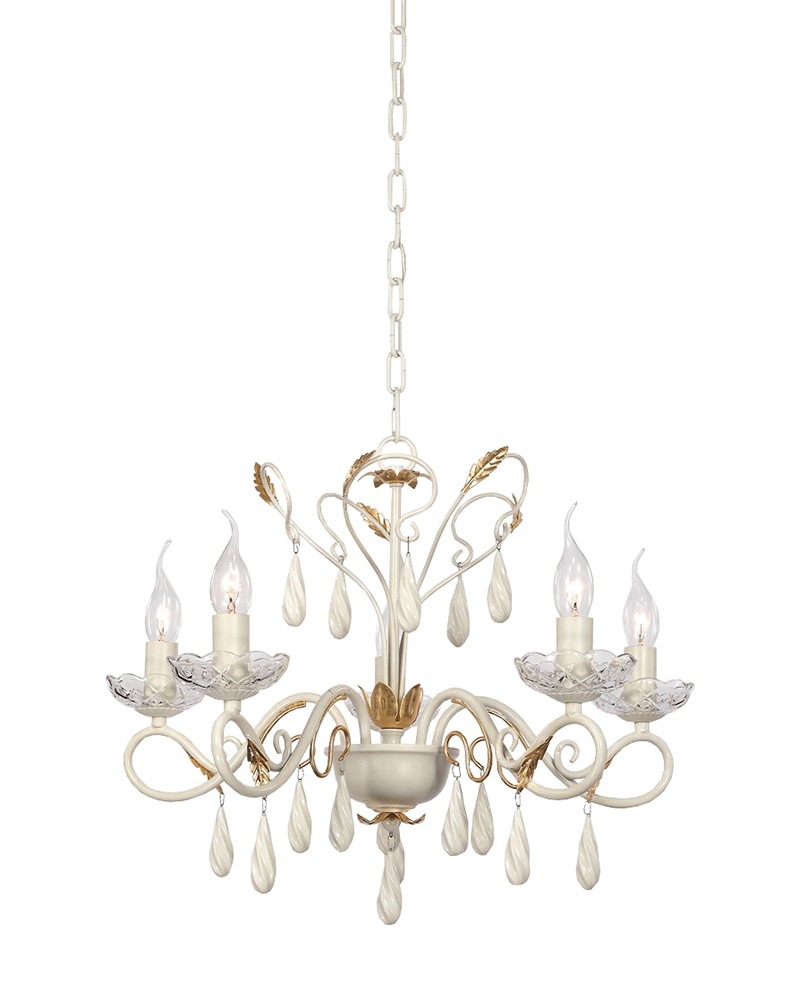 Люстра подвесная с цветочками Посей H17018/5TLG Lumien Hall