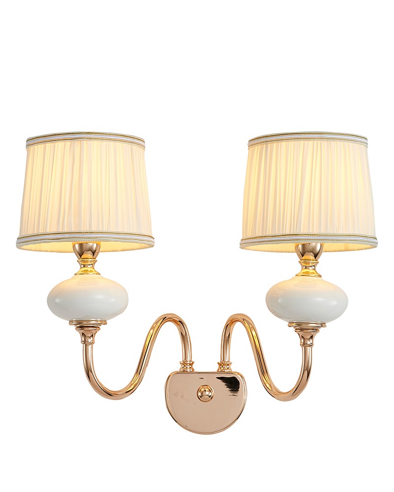 Настенное бра Lumien Hall Макей 1031/2W-GD-WT