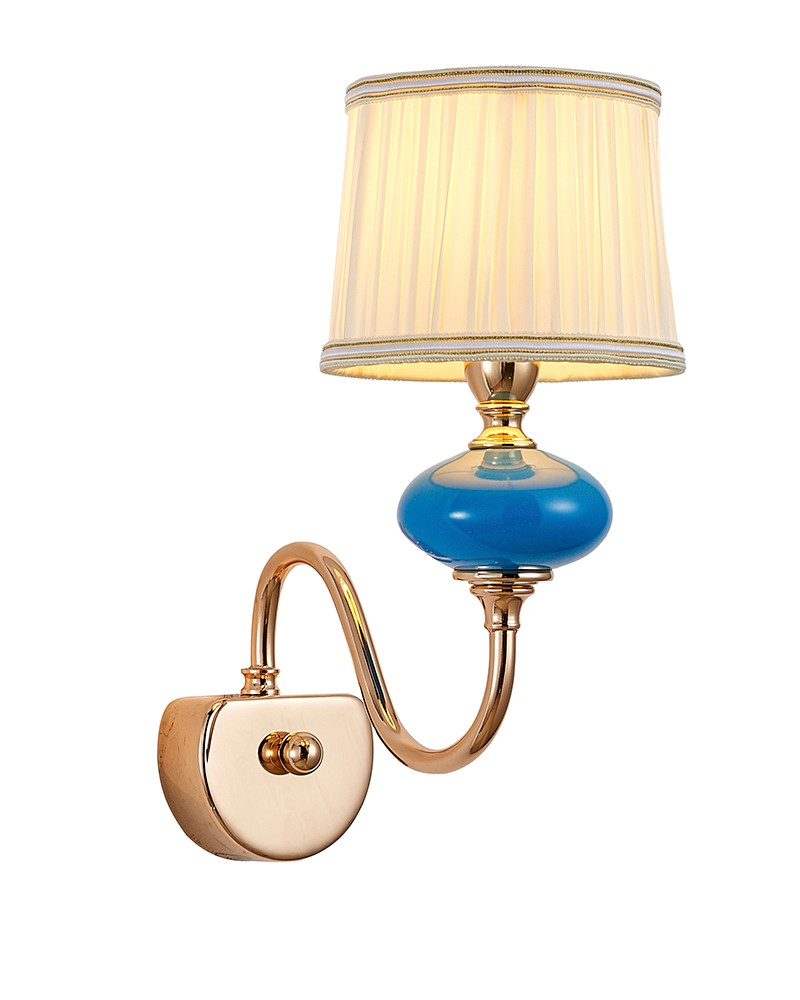 Настенное бра Lumien Hall Макей 1031/1W-GD-PBL-WT