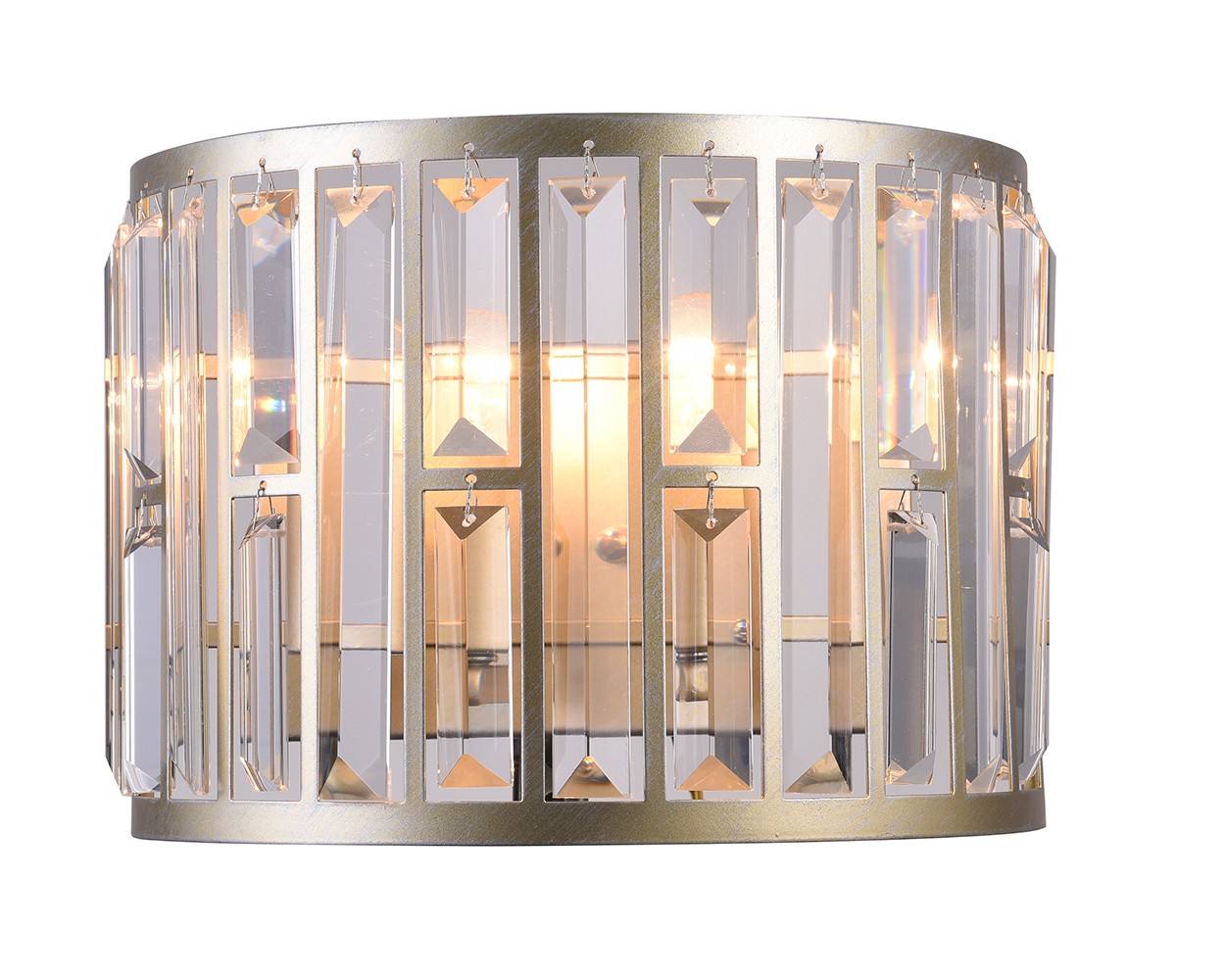 Настенное бра Lumien Hall Кароль 0003/2W-SRGD-CL