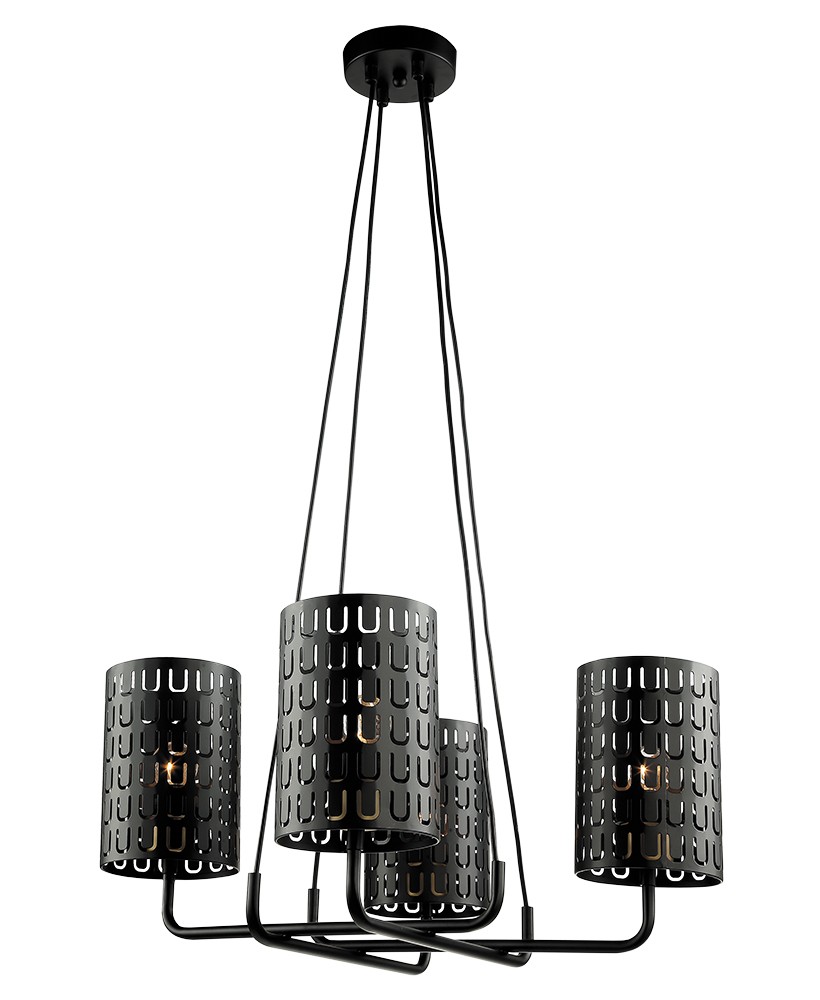 Подвесная люстра Lumien Hall Тейл 4002/4P-BK-GR